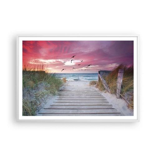 Poster in een witte lijst - Baltische indruk - 100x70 cm