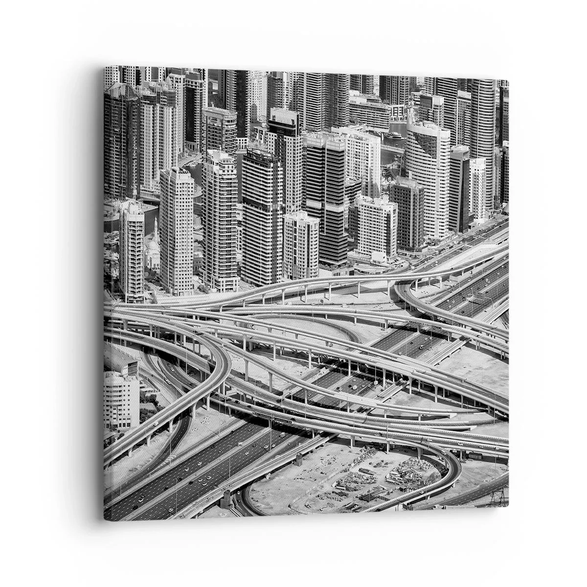 Schilderen op canvas - Dubai - de onmogelijke stad - 30x30 cm