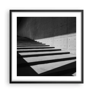 Poster in een zwarte lijst - De rauwe schoonheid van het modernisme - 50x50 cm