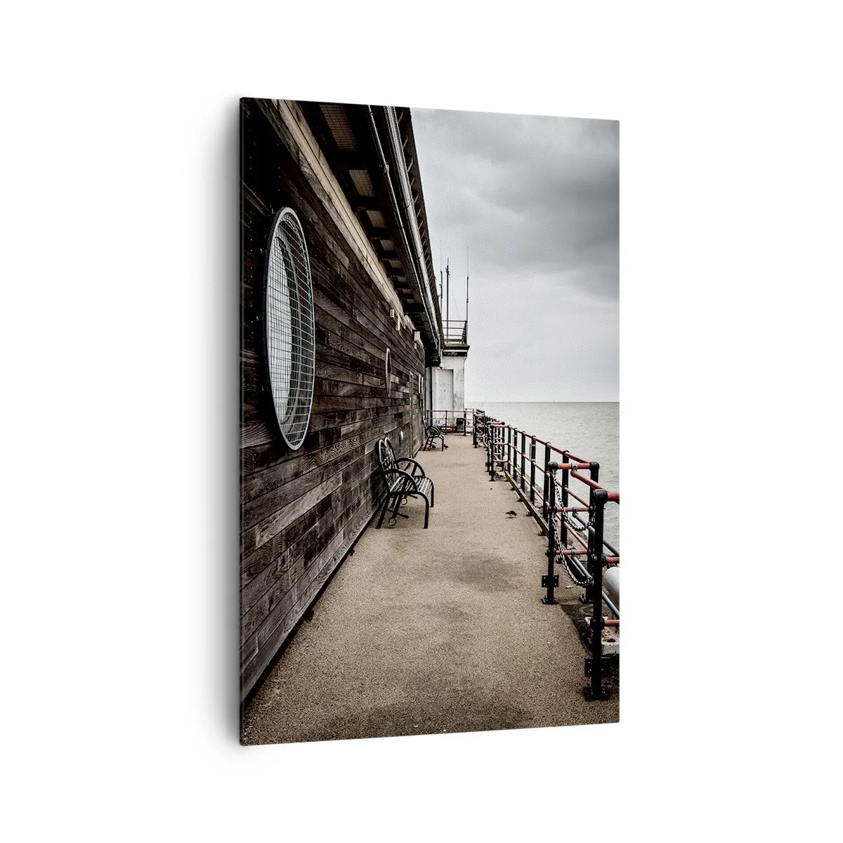 Schilderen op canvas - De tijd bleef stilstaan - 80x120 cm