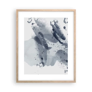 Een poster in een licht eiken lijst - Een onderzoek naar de aard van water - 40x50 cm