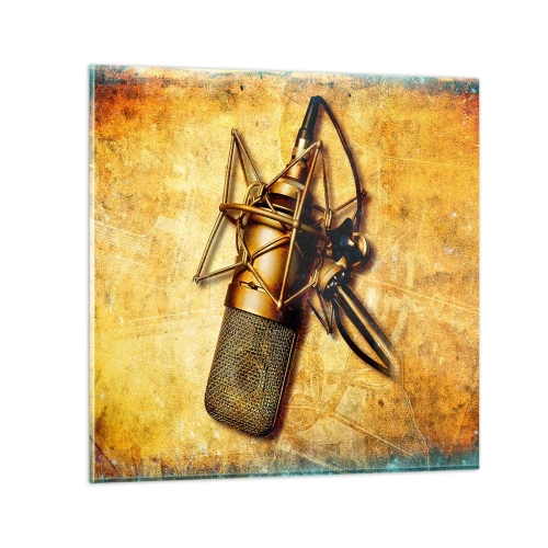 Schilderen op glas - De gouden jaren van radio - 30x30 cm