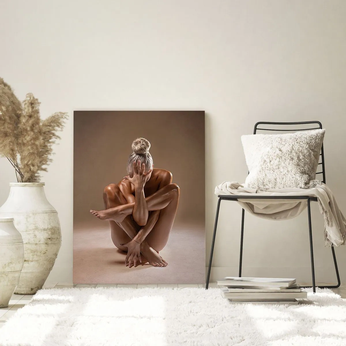 Schilderen op glas - De eenheid van lichaam en geest - 80x120 cm