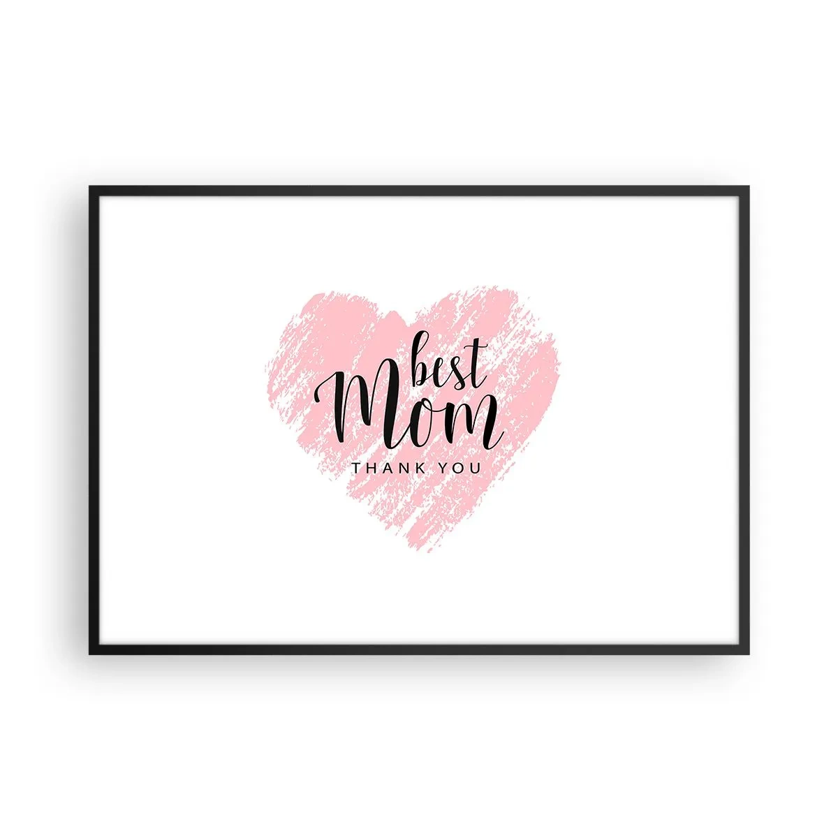 Poster in een zwarte lijst - Altijd het juiste moment - 100x70 cm