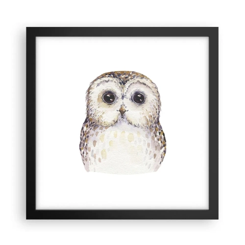 Poster in een zwarte lijst - Kijk in mijn ogen - 30x30 cm