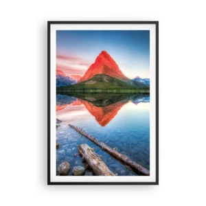 Poster in een zwarte lijst - Warmte en koude - 61x91 cm