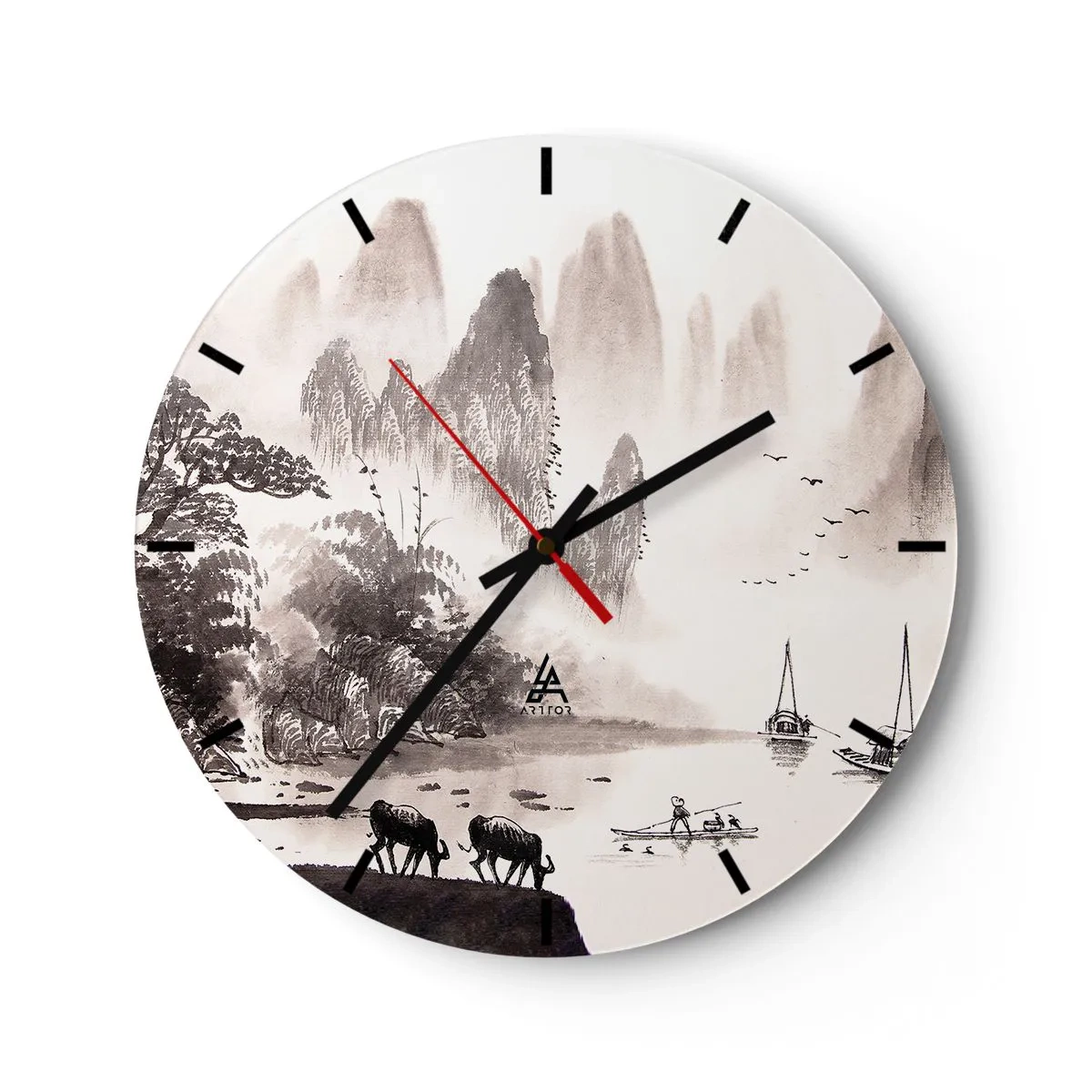 Wandklok - Klok - Het exotische alledaagse leven van het Oosten - 40x40 cm