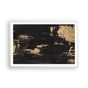 Poster in een witte lijst - Spoor van aanraking - 91x61 cm