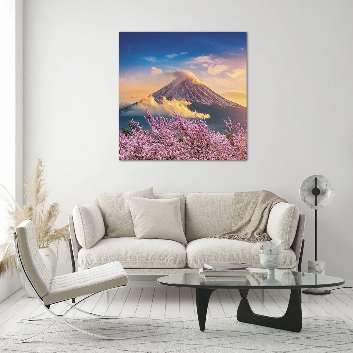 Schilderen op glas - Japanse heiligheid - 50x50 cm