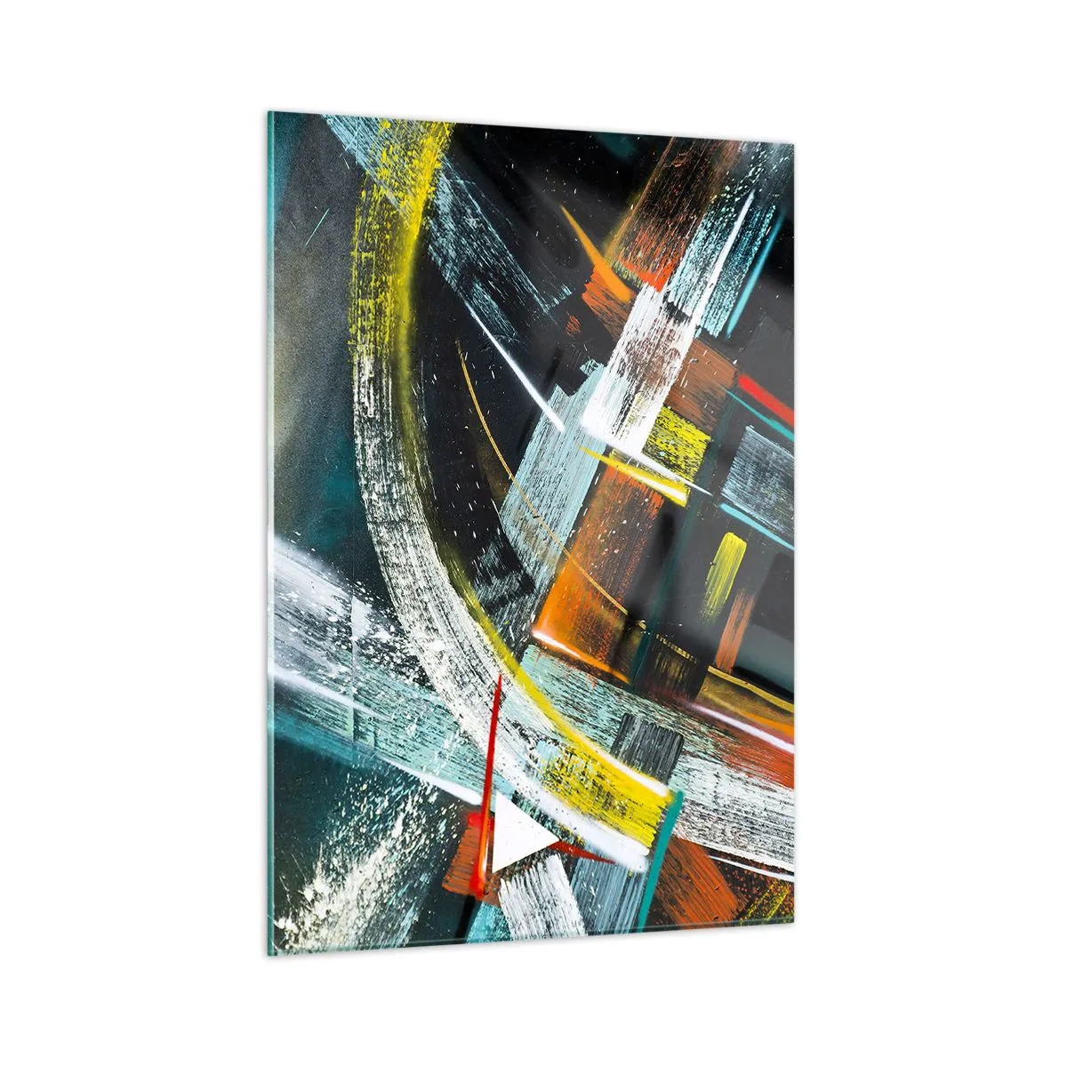 Schilderen op glas - De energie van beweging - 50x70 cm