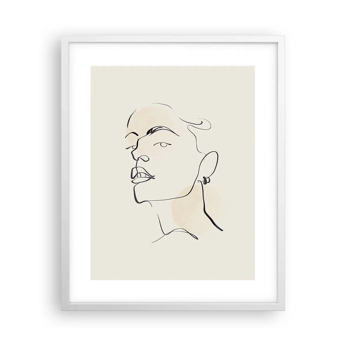 Poster in een witte lijst - Een trotse blik - 40x50 cm