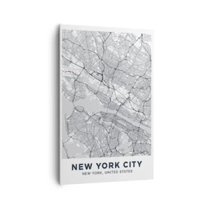 Schilderen op canvas - De anatomie van een metropool - 80x120 cm