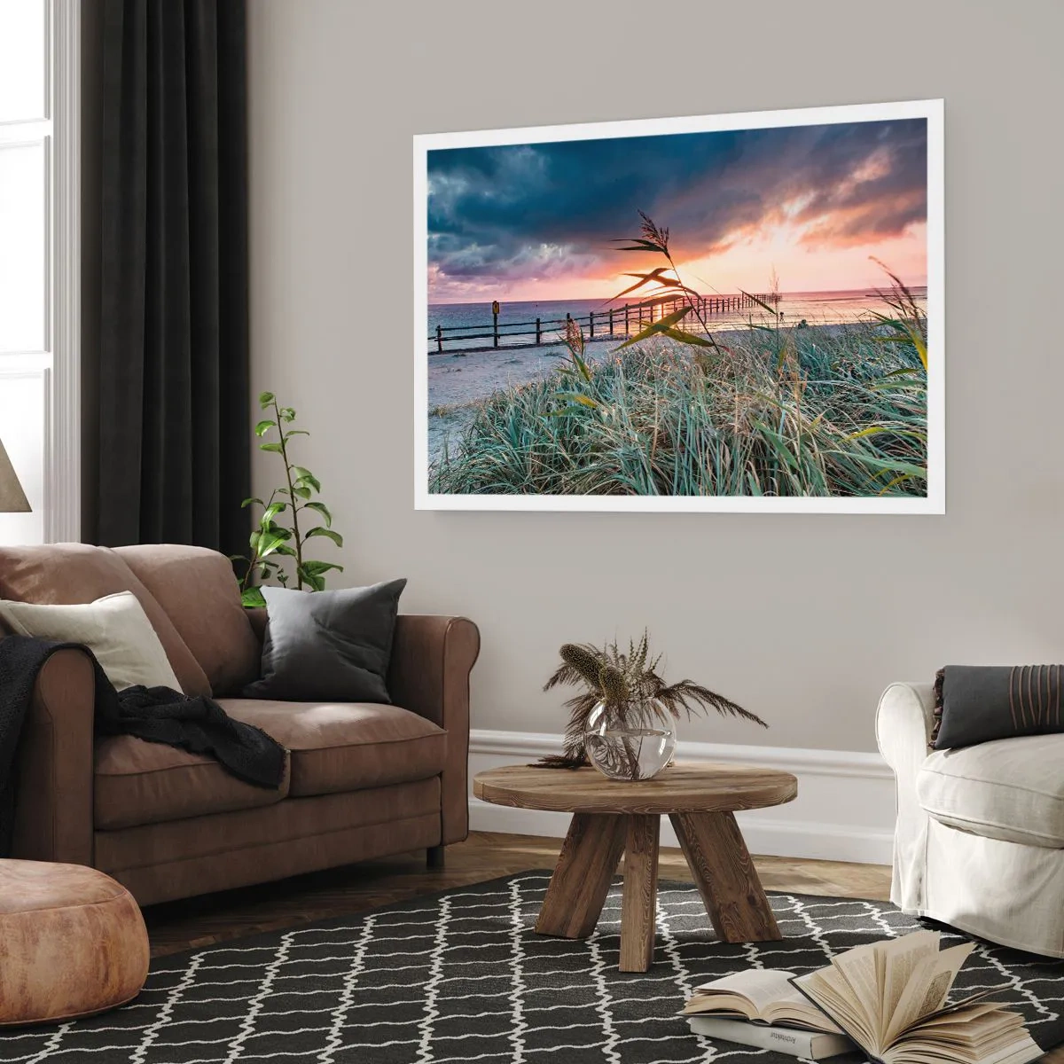 Poster - Het gaat niet met de wind mee - 40x30 cm