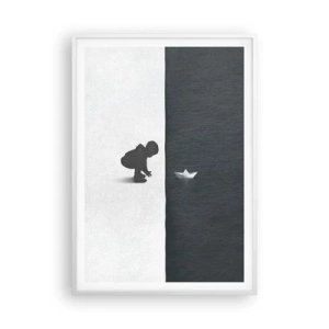 Poster in een witte lijst - Geweldige expeditie - 70x100 cm