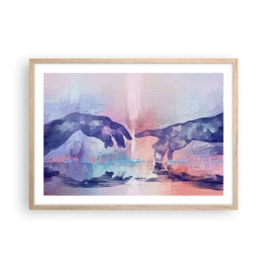 Een poster in een licht eiken lijst - Goddelijke levensvonk - 70x50 cm