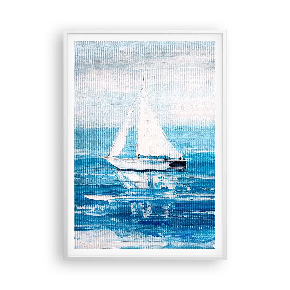 Poster in een witte lijst - Met een vriend aan mijn zijde - 70x100 cm