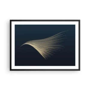 Poster in een zwarte lijst - Als het haar van een engel - 70x50 cm