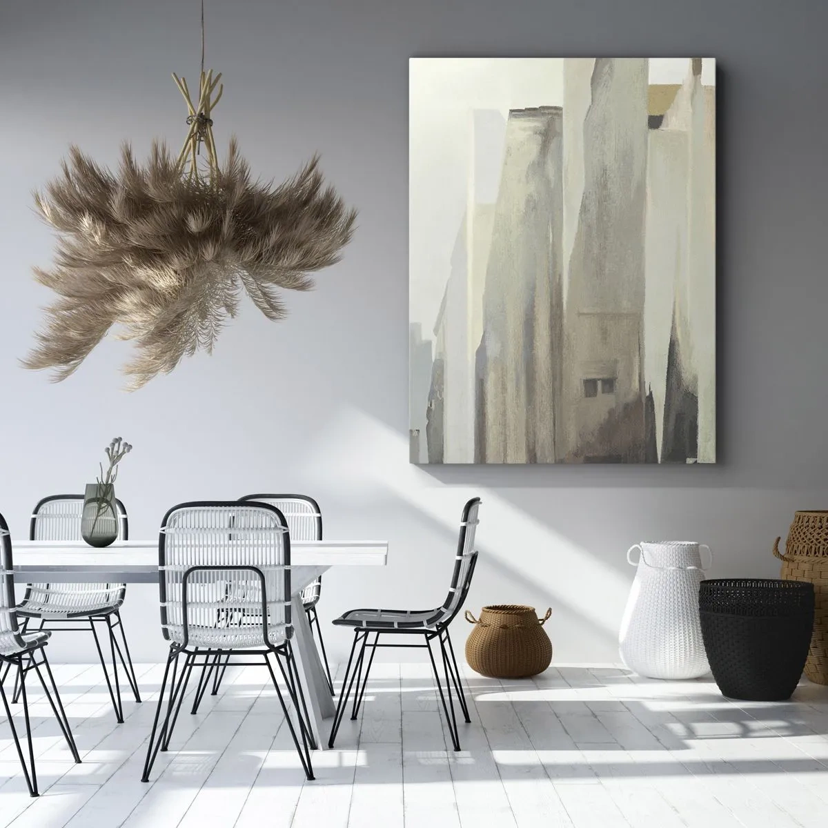 Schilderen op canvas - Droom over de stad - 45x80 cm