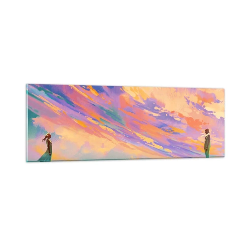 Schilderen op glas - Aantrekkingskracht - 90x30 cm