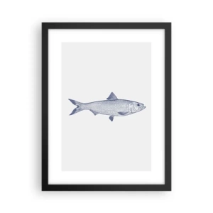 Poster in een zwarte lijst - Groeten uit de noordelijke zeeën - 30x40 cm