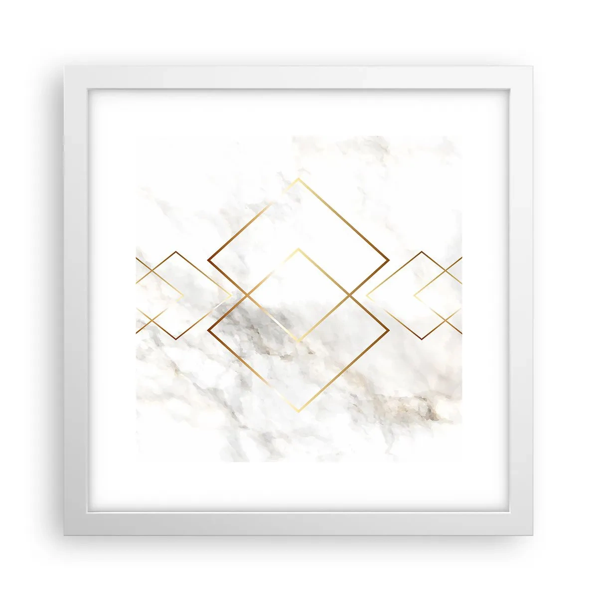 Poster in een witte lijst - Een uitzicht tot in het oneindige - 30x30 cm