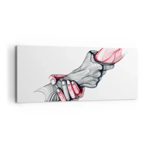 Schilderen op canvas - Je bent in goede handen - 120x50 cm