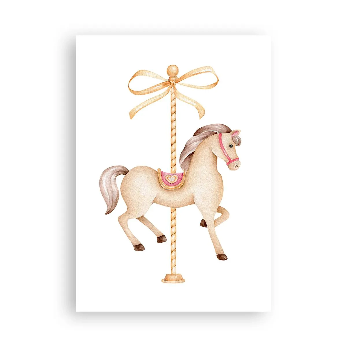 Poster - Een sierlijke draf - 70x100 cm