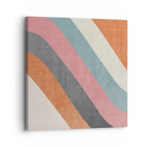 Schilderen op canvas - Diagonale compositie – beweging - 30x30 cm