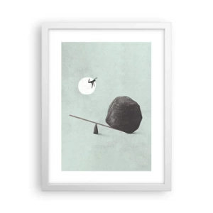 Poster in een witte lijst - Vervulde dromen - 30x40 cm