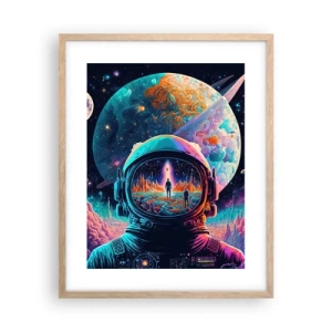 Een poster in een licht eiken lijst - Filosofen hebben er niet van gedroomd - 40x50 cm