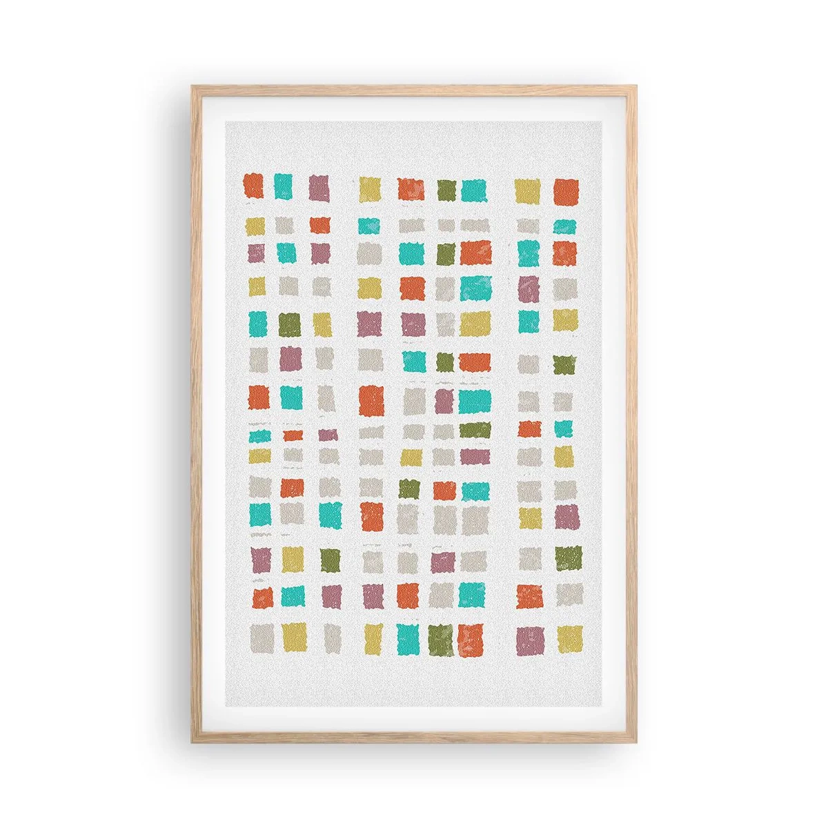 Een poster in een licht eiken lijst - Onbekend spel - 61x91 cm