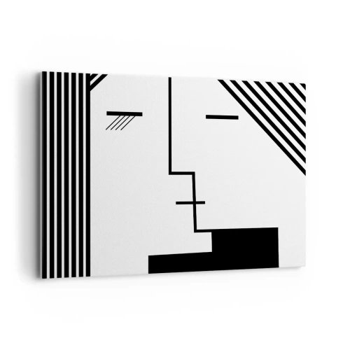 Schilderen op canvas - Alleen maar een kus - 100x70 cm