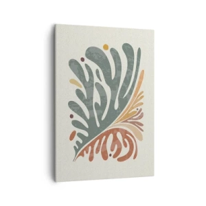 Schilderen op canvas - Veelkleurig blad - 50x70 cm