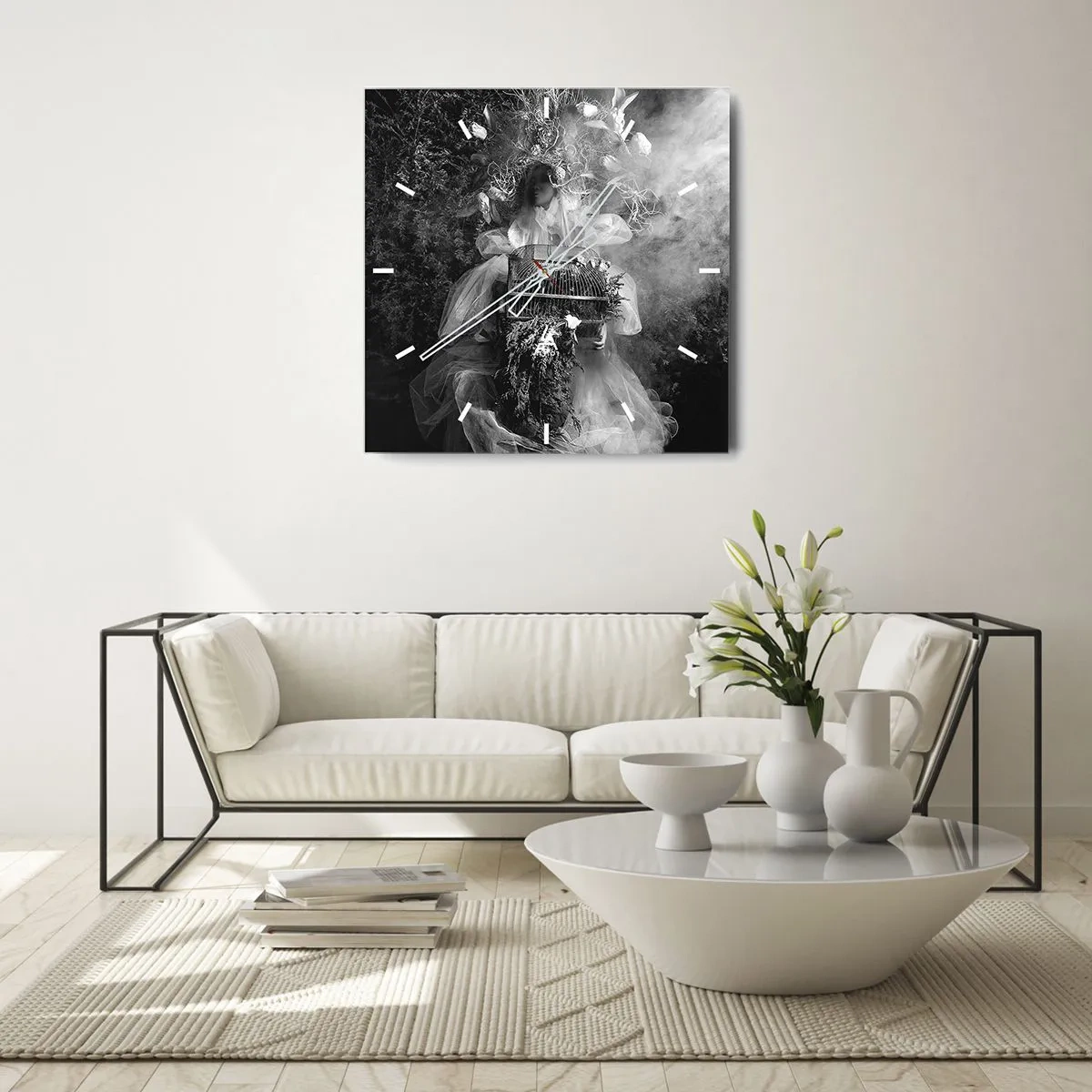 Wandklok - Klok - Moeder zelf - Natuur - 30x30 cm