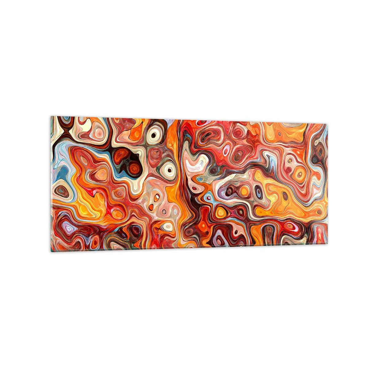 Schilderen op glas - Als de noten gesmolten zijn in honing - 120x50 cm