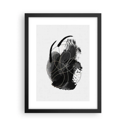 Poster in een zwarte lijst - Gemaakt uit zwart - 30x40 cm