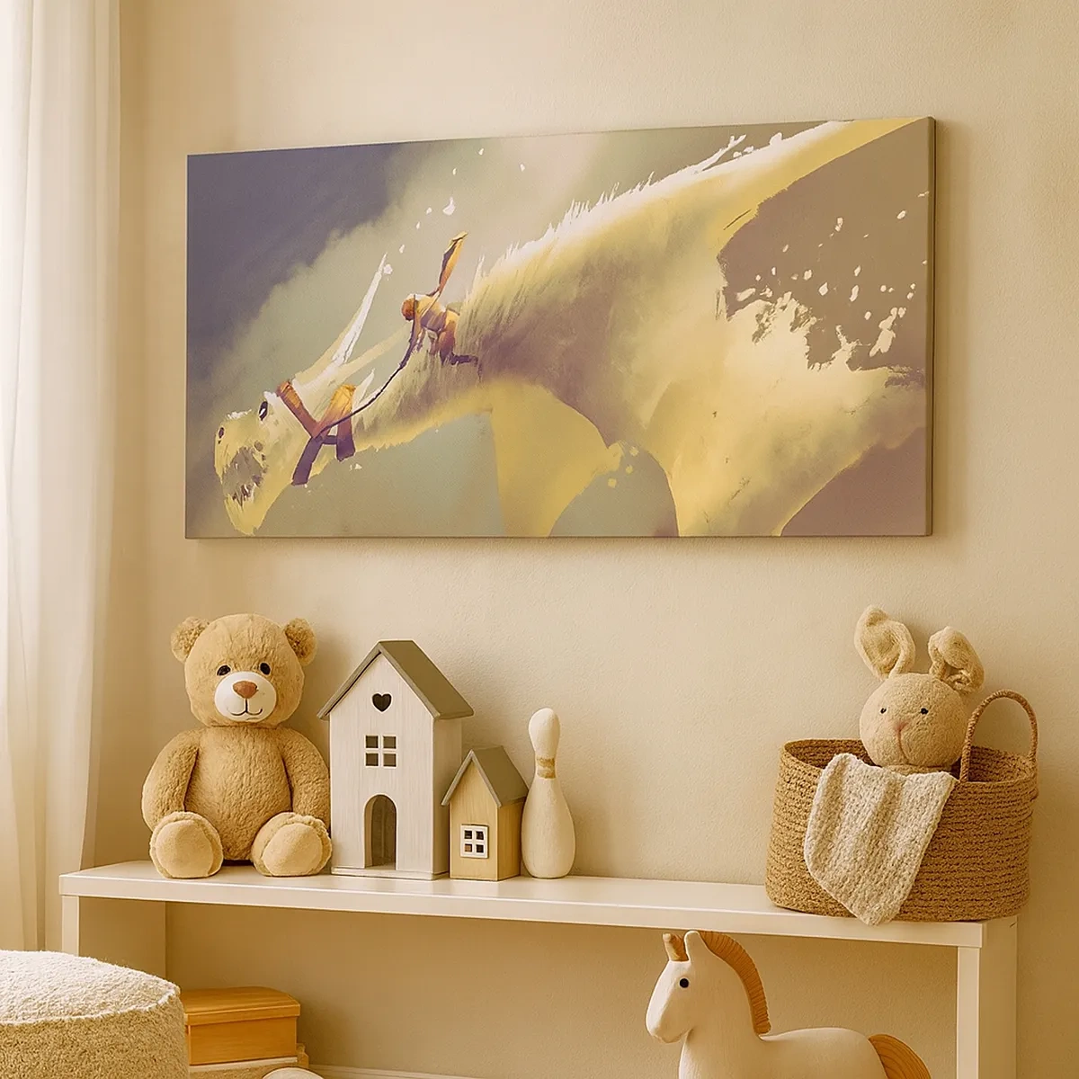 Schilderen op canvas - De wereld te hulp - 30x30 cm