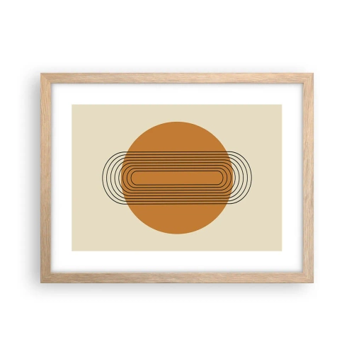 Een poster in een licht eiken lijst - Perfect plan - 40x30 cm