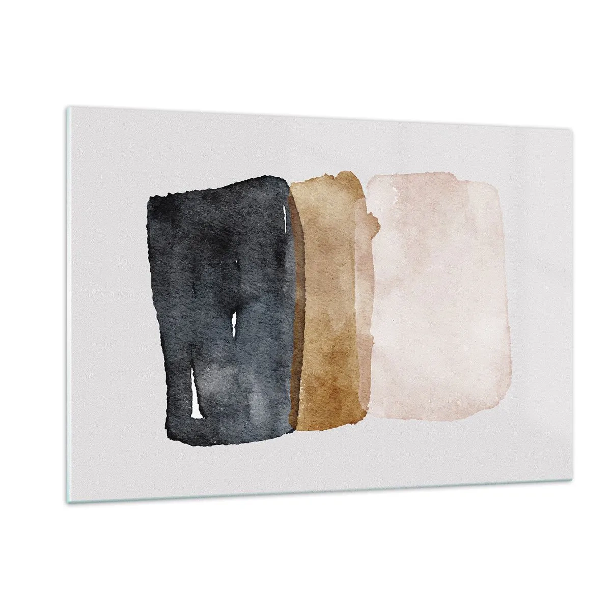Schilderen op glas - De samenstelling van de kleuren van de aarde - 120x80 cm