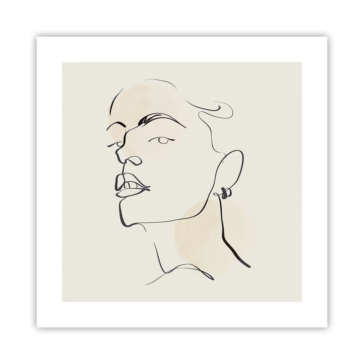 Poster - Een trotse blik - 40x40 cm