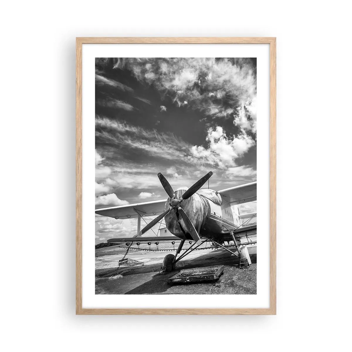 Een poster in een licht eiken lijst - Ik kan niet wachten! - 50x70 cm