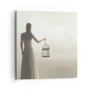 Schilderen op canvas - Wees vrij - 70x70 cm