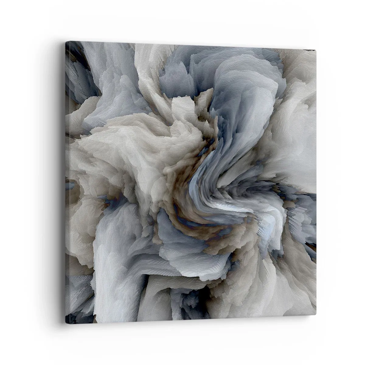 Schilderen op canvas - Steen en bloem - 40x40 cm