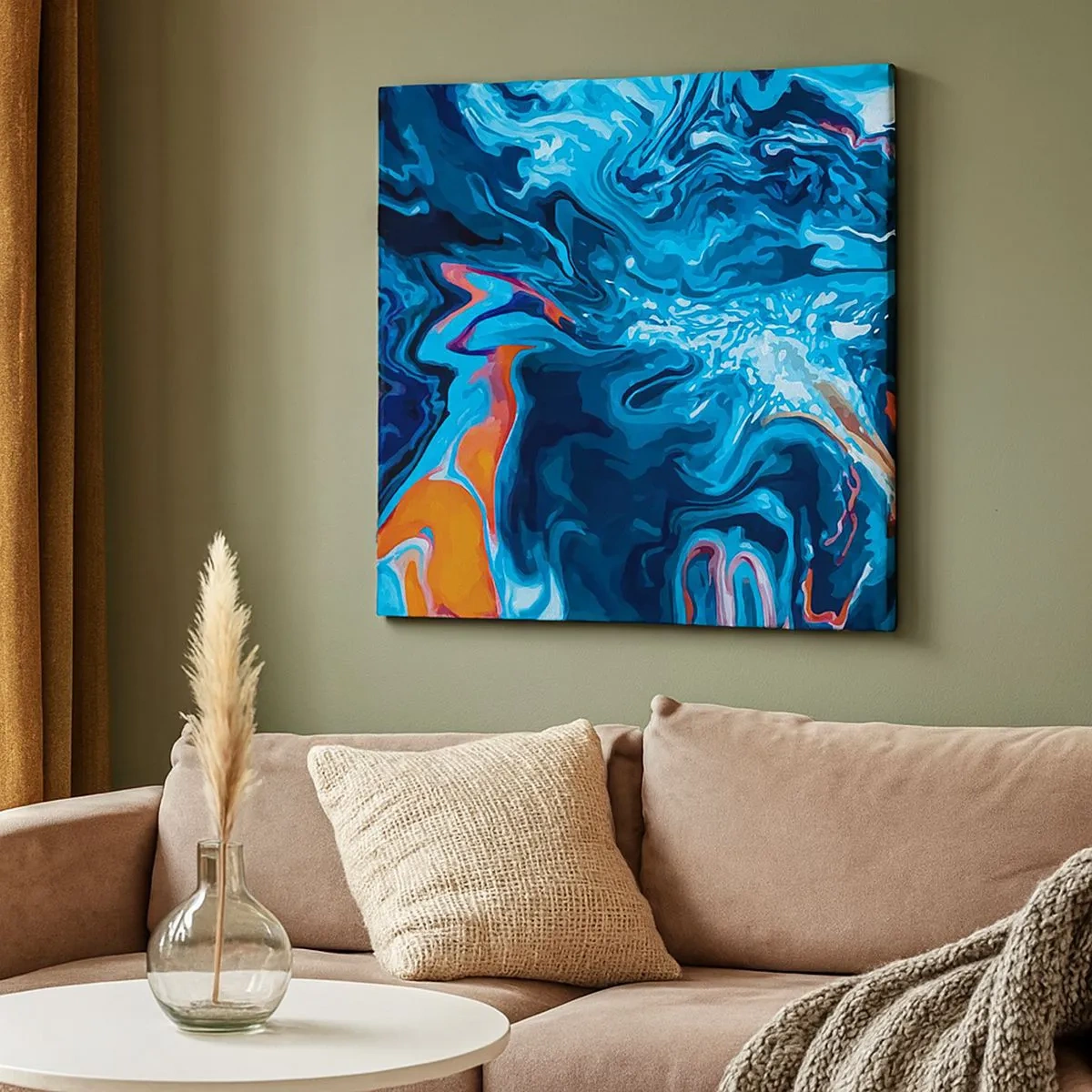 Schilderen op canvas - Reis naar het centrum van de hemel - 30x30 cm