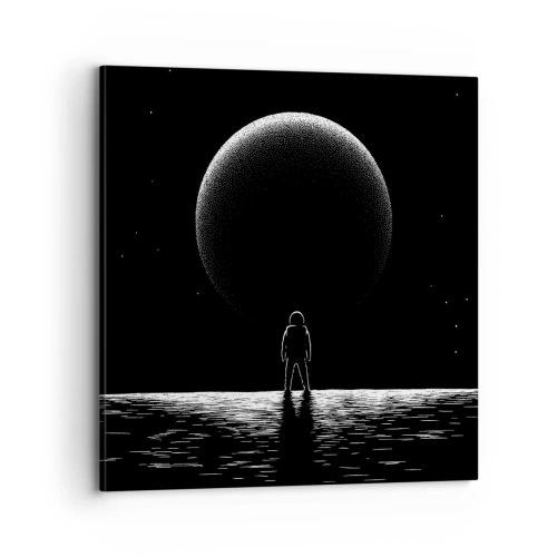 Schilderen op canvas - Oog in oog - 70x70 cm