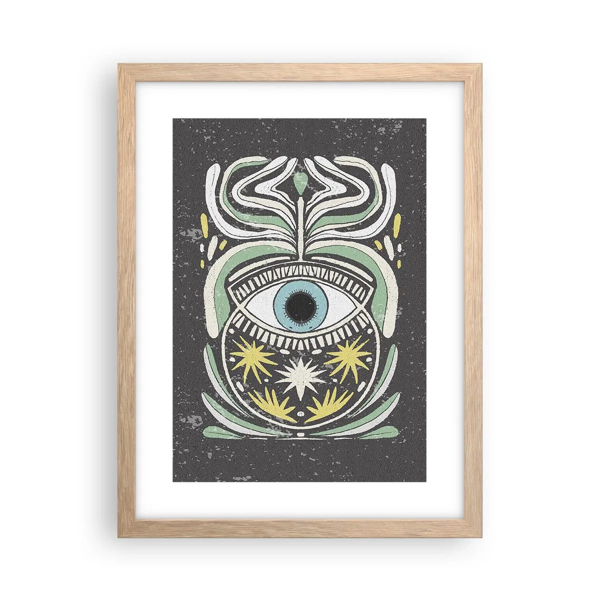 Een poster in een licht eiken lijst - Tribale rituelen - 30x40 cm