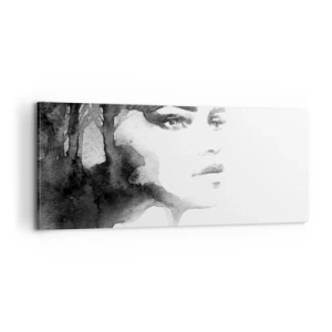 Schilderen op canvas - Gemaakt van mysterie en mist - 100x40 cm
