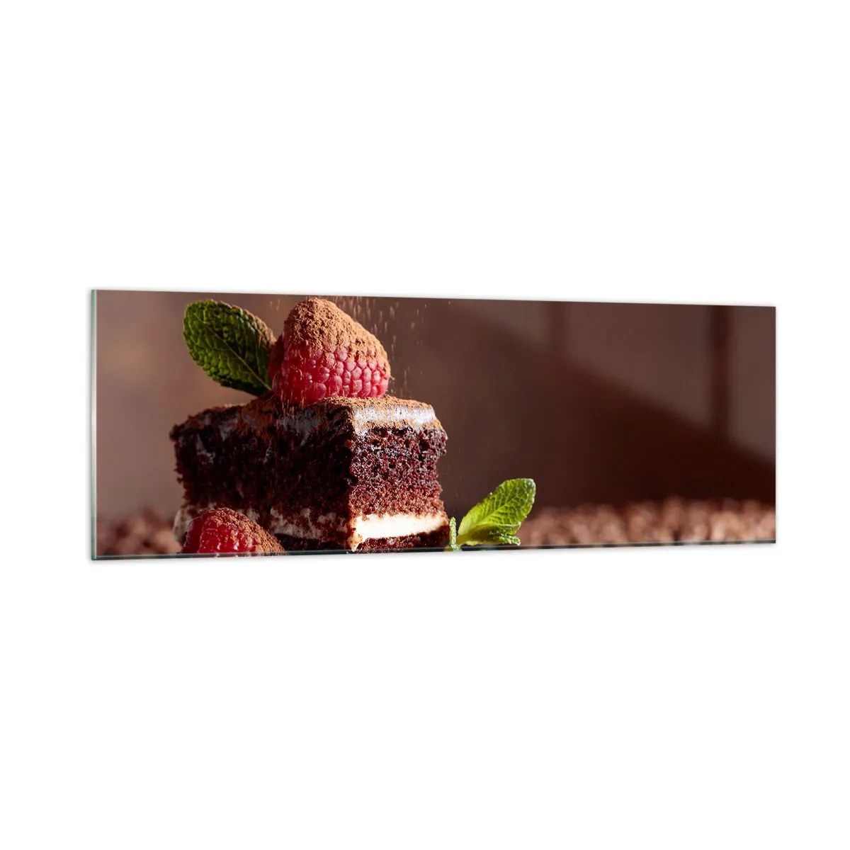 Schilderen op glas - Het leven is zoet - 90x30 cm