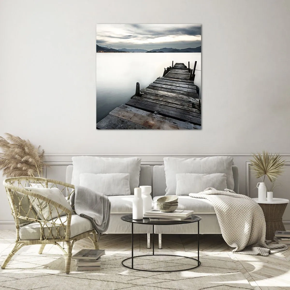 Schilderen op glas - Dompel je onder in vrede - 40x40 cm