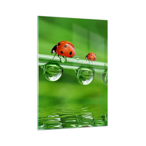 Schilderen op glas - De hele zomer onderweg - 70x100 cm